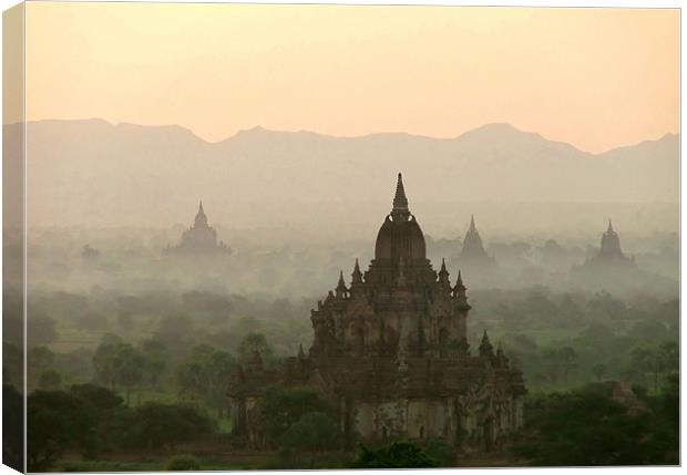 Temples of Bagan Canvas Print by Serena Bowles