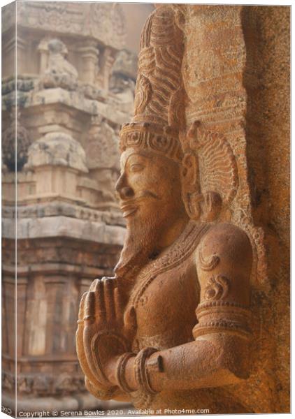 Temple Guardian Tanjore Canvas Print by Serena Bowles