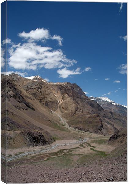 Scenery in the Spiti Valley Canvas Print by Serena Bowles