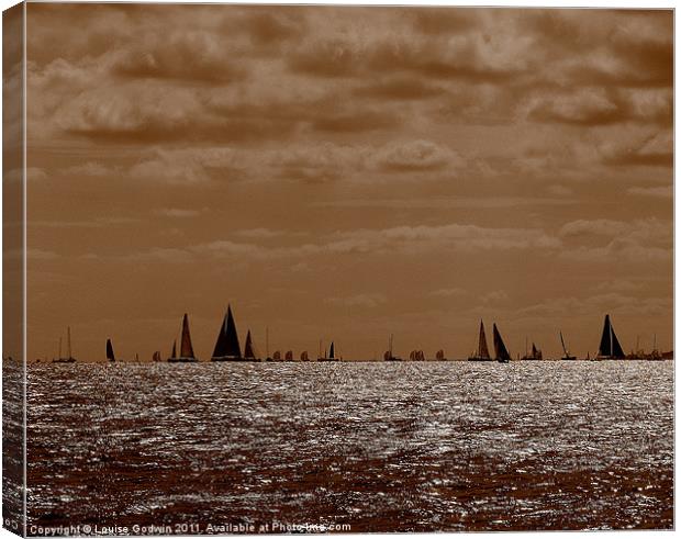 Cowes Week Canvas Print by Louise Godwin