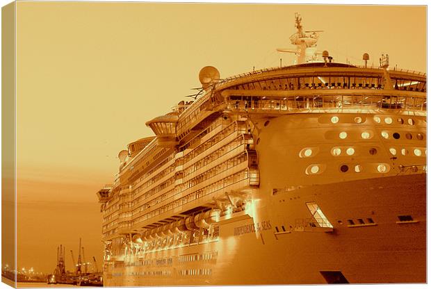 Independence Of The Seas Canvas Print by Louise Godwin