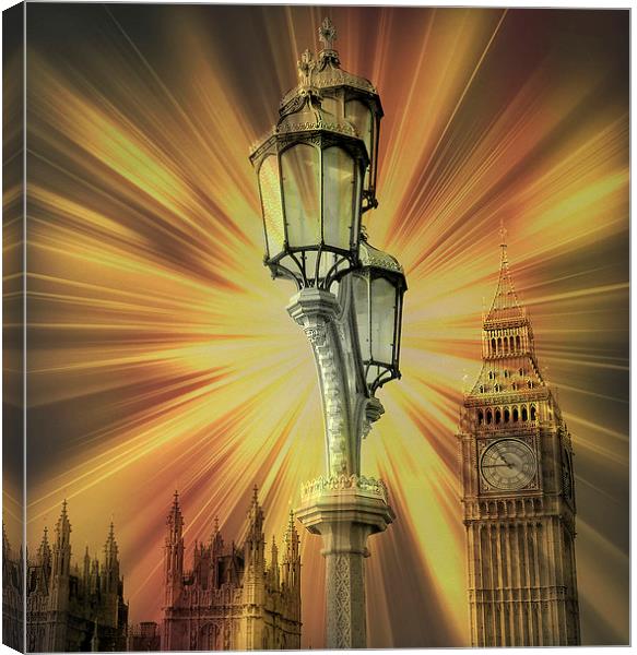Abstract London Canvas Print by Louise Godwin