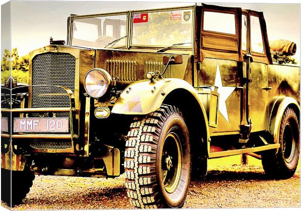 Army Humber FWD Heavy Utility Canvas Print by Louise Godwin