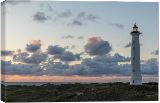 Abend am Lyngvig Fyr Canvas Print by Thomas Schaeffer