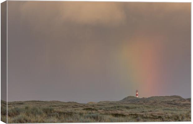 Rainbow lighthouse Canvas Print by Thomas Schaeffer