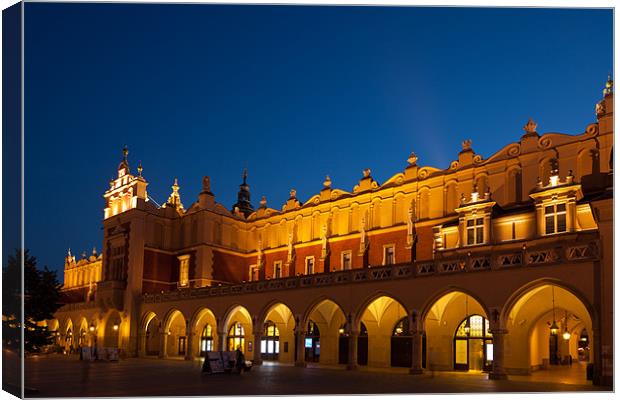 Old market hall in Cracow Canvas Print by Thomas Schaeffer