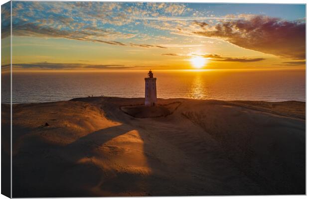 Sunset at Rubjerg Knude Canvas Print by Thomas Schaeffer