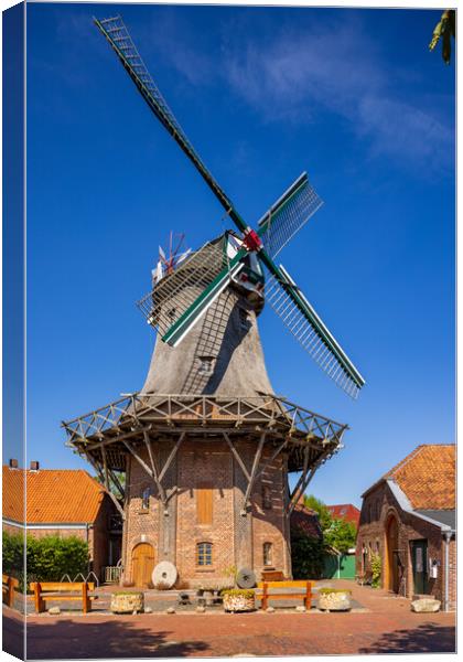 Windmill Jever Canvas Print by Thomas Schaeffer