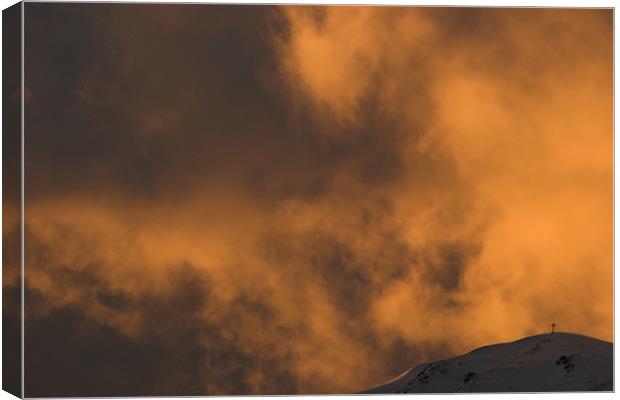 Burning Sky Canvas Print by Thomas Schaeffer