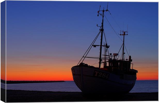 Vorupör Harbour  Canvas Print by Thomas Schaeffer