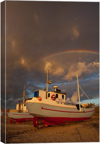 Rainbow Ship Canvas Print by Thomas Schaeffer