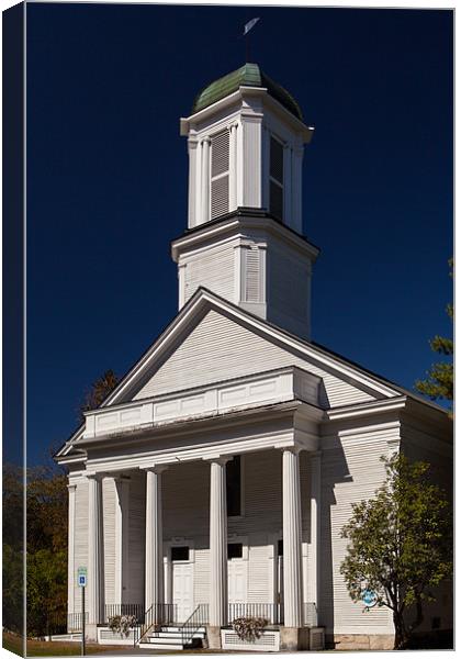 New England Church Canvas Print by Thomas Schaeffer