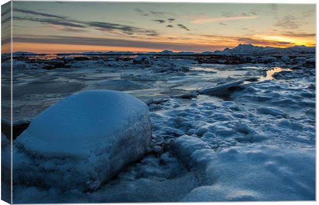 Icy sunset Canvas Print by Thomas Schaeffer
