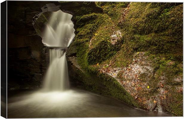 St.Nectans Waterfall Canvas Print by Thomas Schaeffer