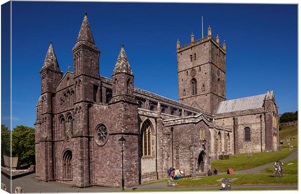 St.Davids Cathedral Canvas Print by Thomas Schaeffer