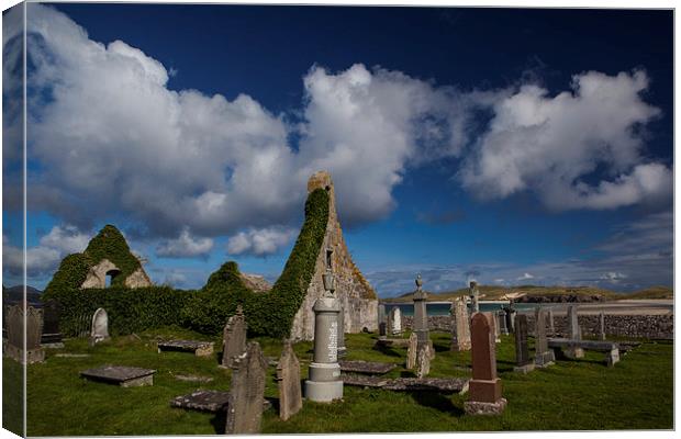 Durness cemetary Canvas Print by Thomas Schaeffer