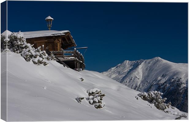 Snowy mountains Canvas Print by Thomas Schaeffer