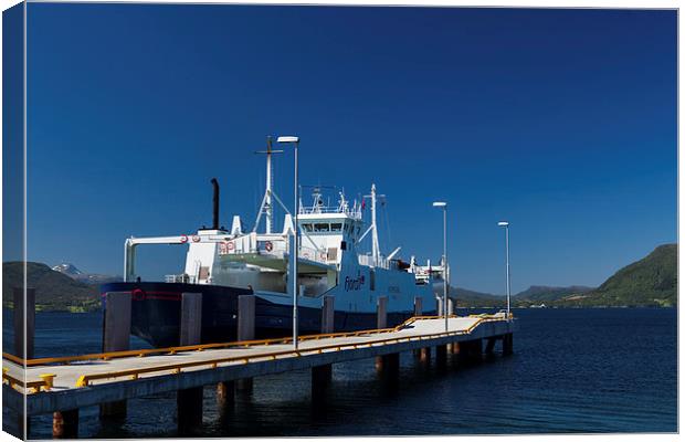 Ferry at Halsa Canvas Print by Thomas Schaeffer