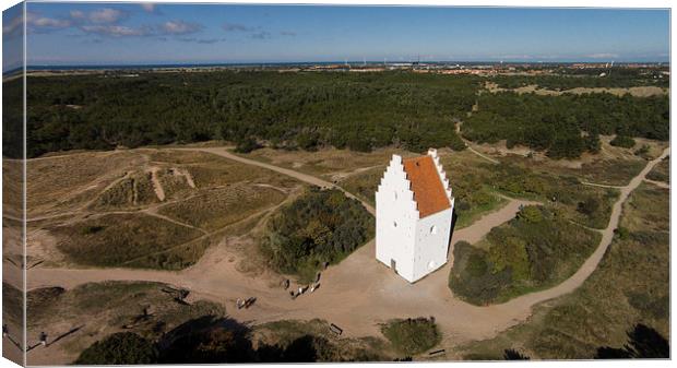 Tilsandete Kirke Canvas Print by Thomas Schaeffer