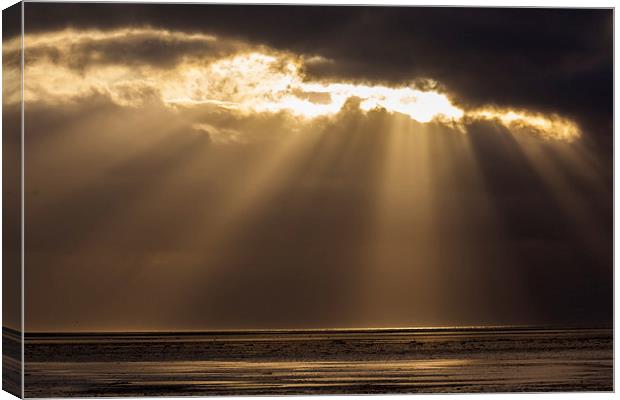 Lights over north sea Canvas Print by Thomas Schaeffer
