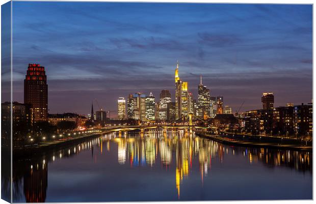 Skyline Frankfurt Canvas Print by Thomas Schaeffer