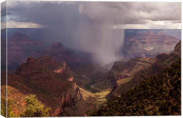  Thunderstorm over the Canyon Canvas Print by Thomas Schaeffer