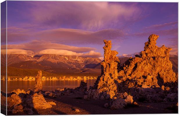 Sunrise at Mono Lake Canvas Print by Thomas Schaeffer