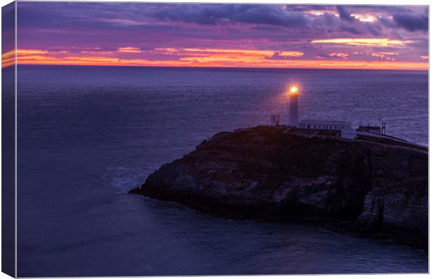 South Stack lighthouse Canvas Print by Thomas Schaeffer