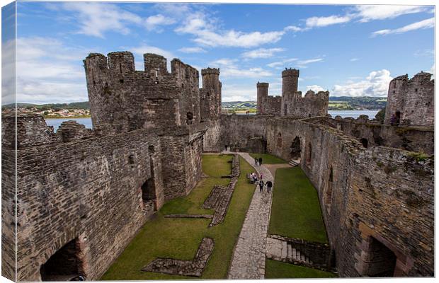 Conwy Castle Canvas Print by Thomas Schaeffer