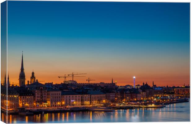 Gamla Stan @ night Canvas Print by Thomas Schaeffer