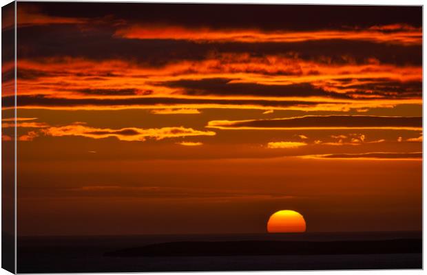 Sunset at John O´Groats Canvas Print by Thomas Schaeffer