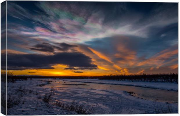 Arctic Sunrise Canvas Print by Thomas Schaeffer