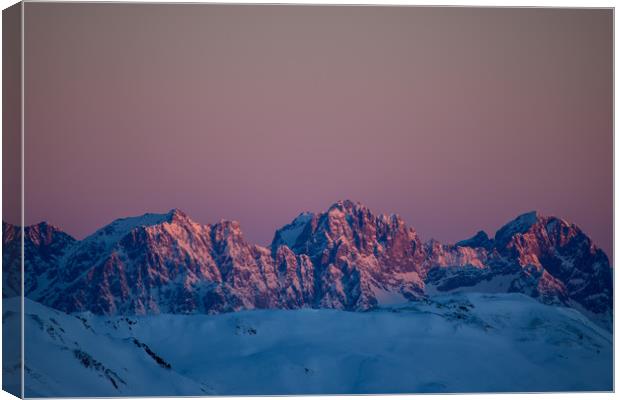 Wildkogel sunrise Canvas Print by Thomas Schaeffer