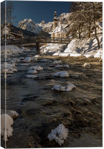 Ramsau church Canvas Print by Thomas Schaeffer