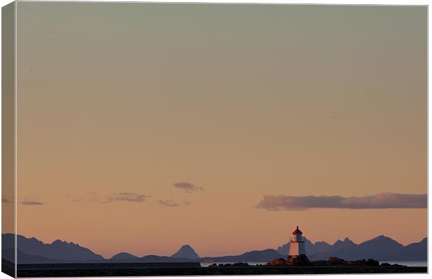 Sunset in Laukvik Canvas Print by Thomas Schaeffer