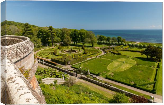 Dunrobin Castle, Garden & Grounds Canvas Print by Thomas Schaeffer