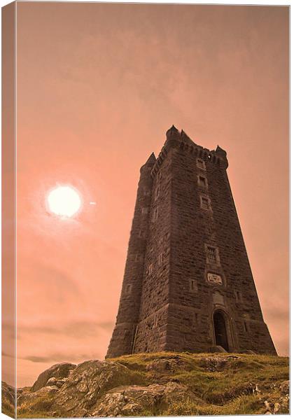 A Mystical Look at Scrabo Canvas Print by pauline morris