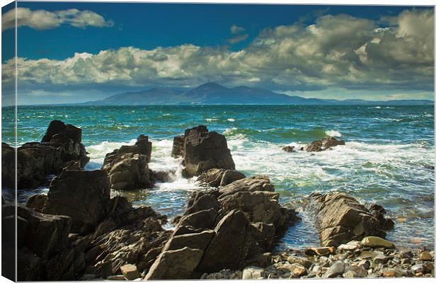Mountains of Mourne from St John’s Point Canvas Print by pauline morris