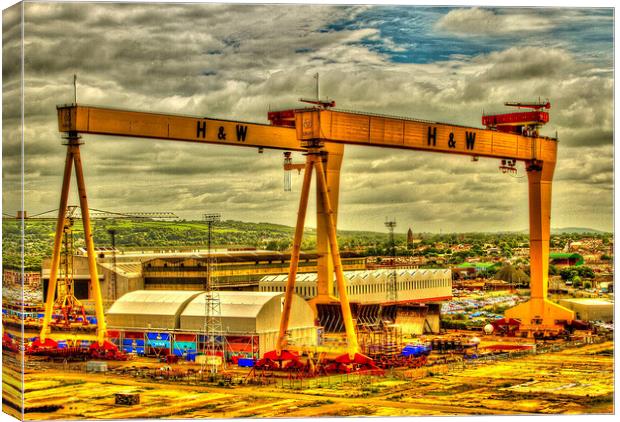 Harland & Wolff Canvas Print by pauline morris