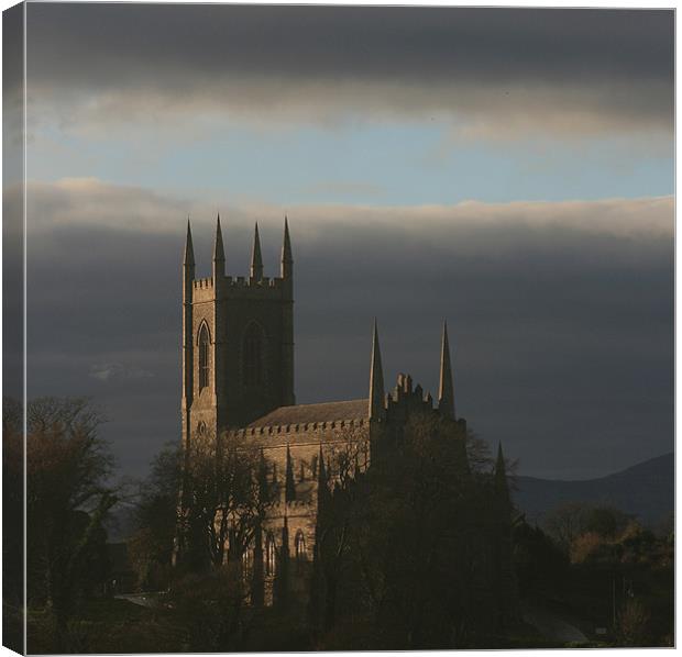 Down Cathedral Canvas Print by pauline morris