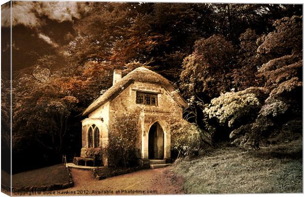 Gothic Cottage - Stourhead Gardens Canvas Print by Susie Hawkins