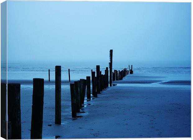 Low Tide in Blue Canvas Print by Susie Hawkins