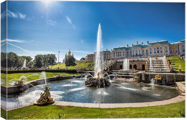 Samson fountain Canvas Print by Vladimir Sidoropolev