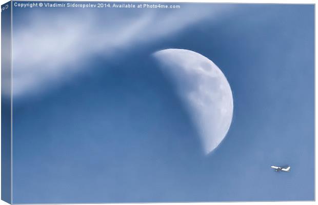  Near the moon Canvas Print by Vladimir Sidoropolev