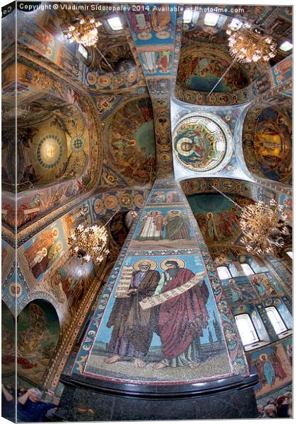  Church of the Savior on Blood  Canvas Print by Vladimir Sidoropolev