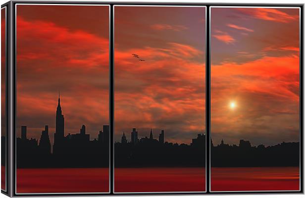 HOT IN THE CITY Canvas Print by Tom York