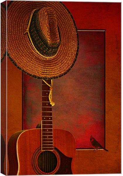 GUITAR MAN Canvas Print by Tom York