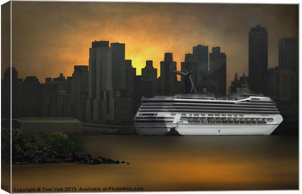 NEW YORK PORT OF CALL Canvas Print by Tom York
