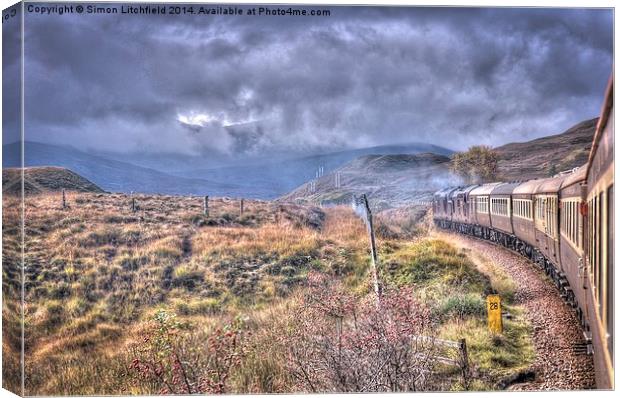  View's From The Train Window - 1 Canvas Print by Simon Litchfield