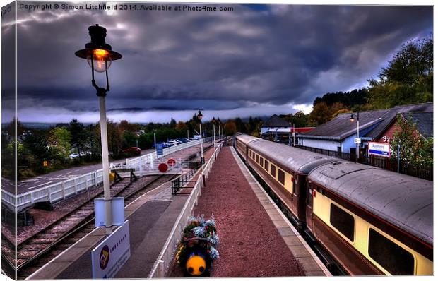  View's From The Train Window - Aviemore Canvas Print by Simon Litchfield
